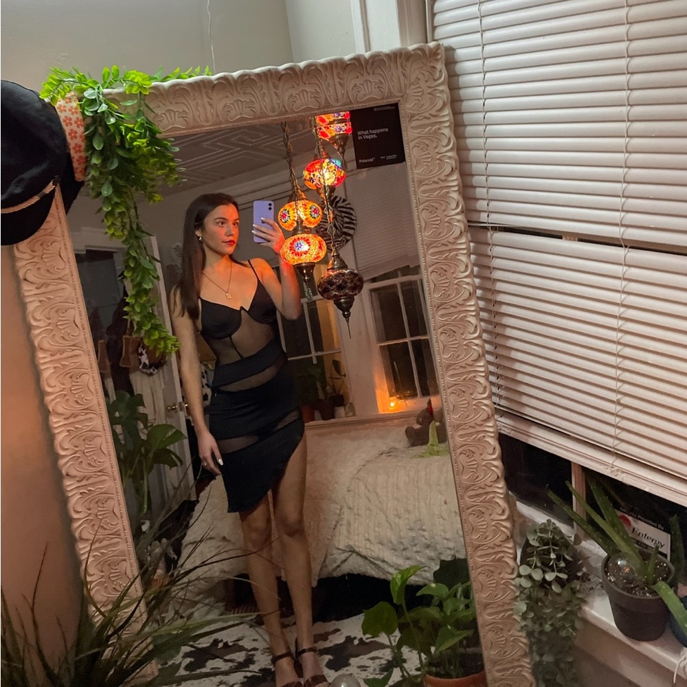 Sheer Fashion Nova Formal Dress